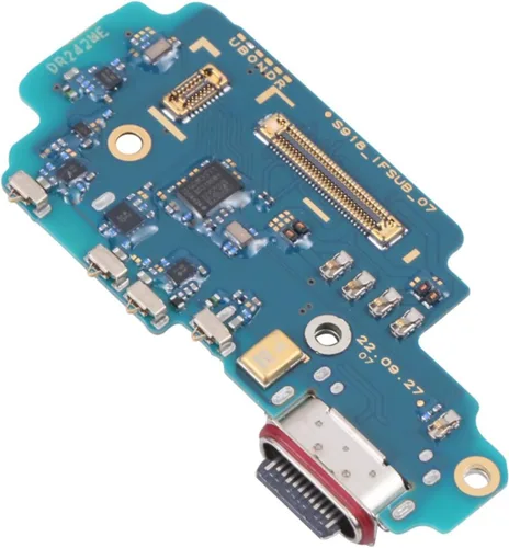 Vista 3 de Reemplazo del puerto de la placa de carga USB para Galaxy S23 Ultra Conector de placa de muelle tipo C con herramientas de reparación para S23 Ultra