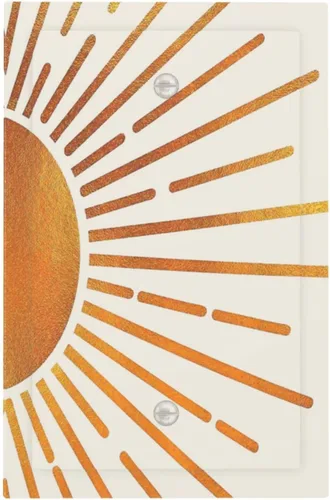 Vista 96 de Cubiertas de Interruptor de Luz de 1 Gang con Estrella de Mar y Concha Marina en Tablero de Madera, Placas de Pared Sin Dispositivo, Placa Frontal