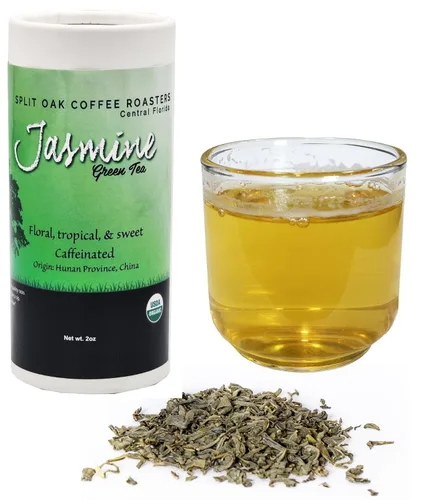 Vista 6 de Té verde orgánico de hojas sueltas, té verde jazmín, salud, fuerte y natural té de hojas puras. El mejor té verde orgánico, desayuno súper verde