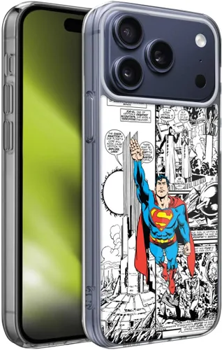 Vista 106 de Head Case Designs Funda de gel con licencia oficial de Superman DC Comics Collage Comicbook Art [protección de grado militar] compatible con Apple
