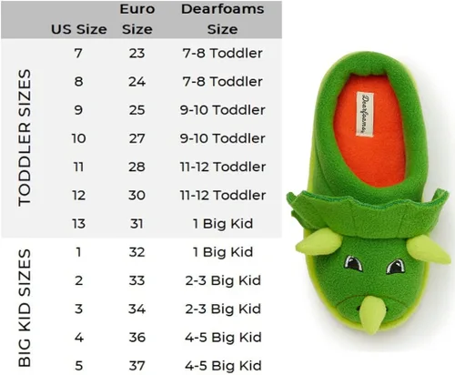 Vista 5 de Kids Toddlers Whimsical Animal Critter Washable Slipper