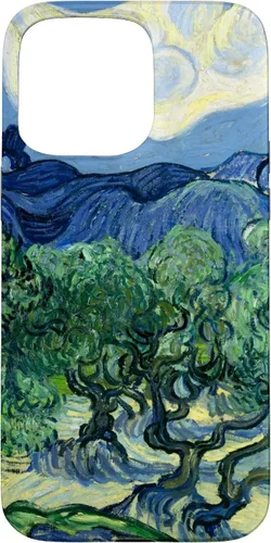 Vista 31 de Van Gogh Olivos con Alpilles Painting Famous Art Funda para iPhone 17