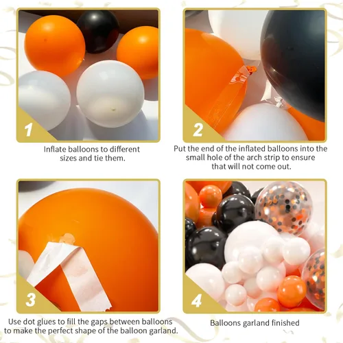 Vista 3 de 141 globos de látex con 3 globos de aluminio para cumpleaños, graduación, discoteca 2024, decoraciones de fiesta de graduación