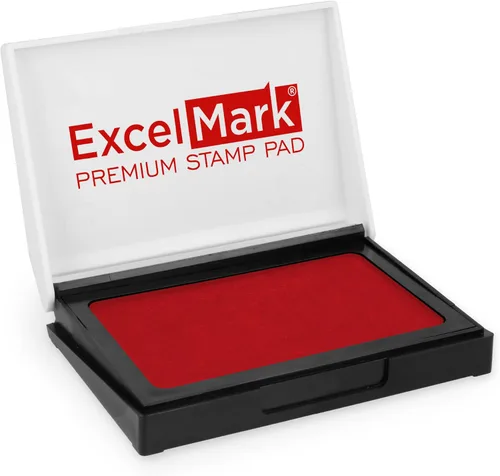 Vista 8 de ExcelMark - Almohadilla de tinta para sellos de goma 1-7/8 por 3-1/8 pulgadas - Negro
