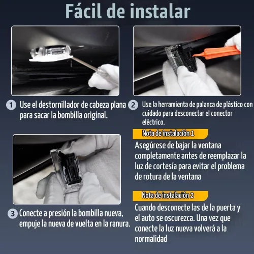 Vista 5 de Kit de luz de repuesto de mejora Prutomr para Tesla Model 3 X S Y, lámpara de ambiente interior LED personalizada, para alféizar de cajuela, puerta