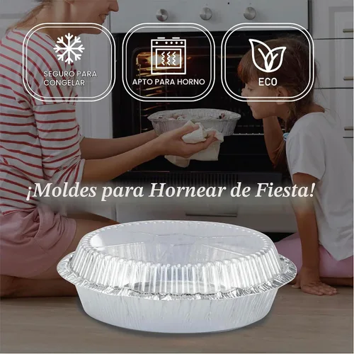 Vista 6 de Paquete de 55 sartenes redondas de aluminio de 7 pulgadas con tapas, sartenes de papel de aluminio con tapas transparentes, sartenes redondas aptas