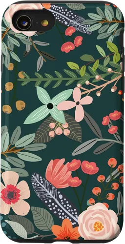 Vista 18 de Cute Colorful Garden Botanical Floral Pattern Case for iPhone 17