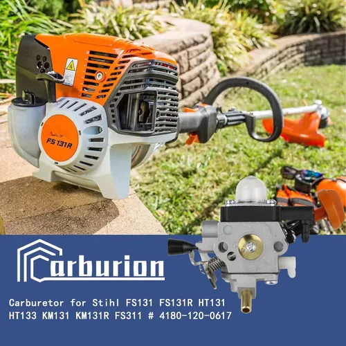 Vista 2 de 4180-120-0617 FS131 Carburador para Stihl FS131 FS131R HT131 HT133 KM131 KM131R FS311 4180/17 Desbrozadora TrimmerBrushcutter Trimmer Carb