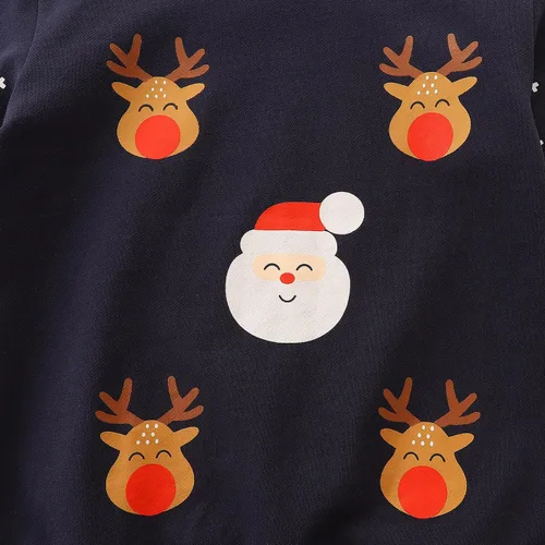 Vista 4 de Bumeex Sudadera de manga larga con cuello redondo de algodón para bebé niño pequeño 1-7T