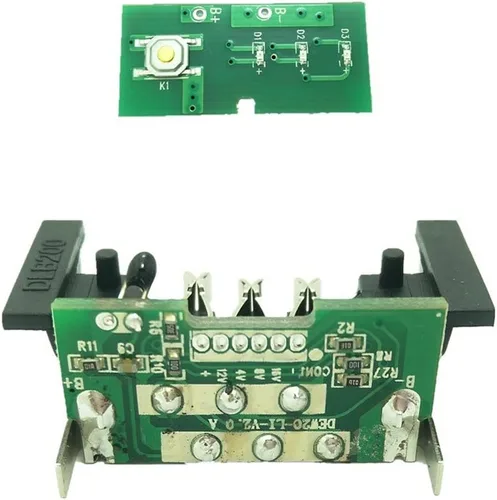 Vista 9 de Estuche de Reemplazo de Batería de Plástico para DeWalt 20V DCB201, DCB203, DCB204, DCB200 18V Cubierta de Batería de Iones de Litio para Piezas