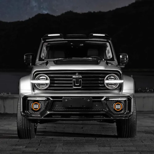 Vista 8 de Luz Antiniebla Redonda de 5 Pulgadas 30W Pods LED Blancos Haz de Inundación Para Automóvil 4x4 Todoterreno Camión 12V 24V LED Ojos de Ángel Ámbar