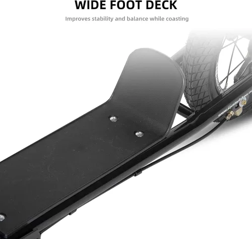 Vista 4 de JOYSTAR Patinete para niños de 5 a 9 años de edad, ruedas grandes de 12 pulgadas para niños, adolescentes y adultos, freno trasero y manubrio