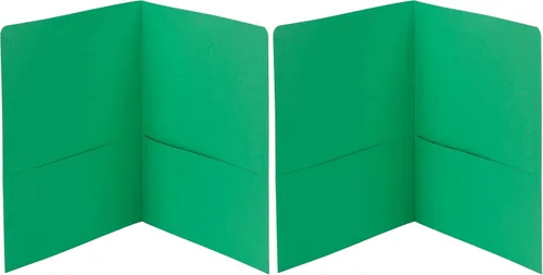 Vista 4 de Smead 87850 - Carpeta de 2 bolsillos con peso pesado, hasta 100 hojas, tamaño carta, colores surtidos, 25 por caja