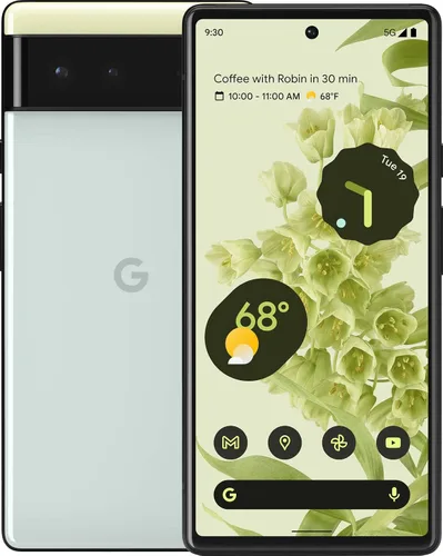 Vista 10 de Google Pixel 6 - Teléfono Android 5G, teléfono inteligente desbloqueado con lente ancha y ultraancha, 128 GB, color coral Un poco de coral
