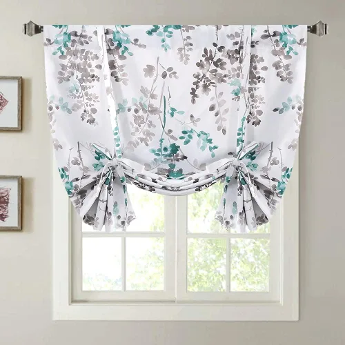 Vista 10 de H.VERSAILTEX Cortina Blackout con Cordón - Cortina Globo con Aislamiento Térmico para Ventana Pequeña, Cocina - Panel con Bolsillo para Barra, 42