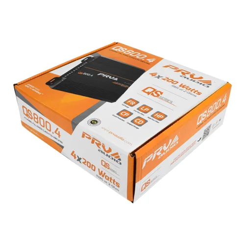 Vista 8 de PRV Audio QS800.4 Amplificador de audio para coche compacto de 4 canales de 2 ohmios 4 x 220 vatios RMS a 2 Ohm - 800 vatios Amp 12 voltios Amp
