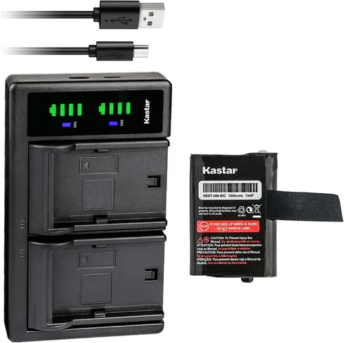 Vista 8 de Kastar Cargador de batería USB M53617 LTD2 compatible con Motorola TLKR T40 TLKR T41 TLKR T50 TLKR T61 TLKR T80 TLKR T81 T100 T100TP TLKR T80 Extreme
