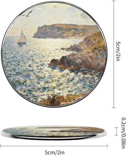 Vista 2 de Cap Negre Watercolor Fridge Magnets Exquisite Fridge Magnet Alloy Personalized Refrigerator Magnets for Whiteboard Locker Kitchen Office Strong