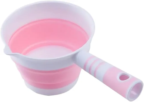 Vista 10 de HEMOTON Baño plegable agua agua cuchara grande mango anti-salpicaduras diseño simple colgante