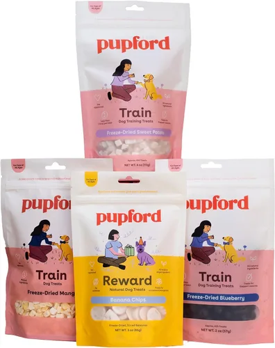 Vista 6 de Pupford Golosinas de entrenamiento liofilizadas para perros y cachorros, más de 1800 bocados de ingredientes limitados