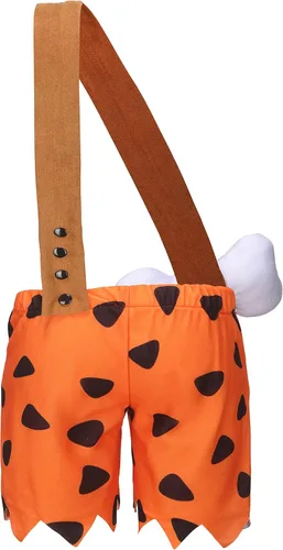 Vista 2 de xianhsuxo Disfraz de hombre de las cavernas, conjunto de ropa para niñas