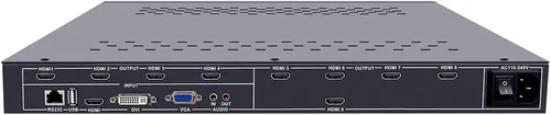 Vista 6 de Controlador de pared de video de 9 canales 3x3 2x4 4x2 HDMI DVI VGA USB Procesador de video con control RS232 para empalme de TV 9