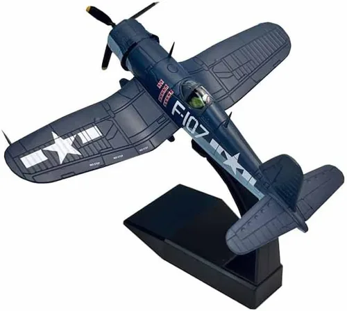 Vista 3 de 1/72 Escala WW2 US F4U-1 F4U Corsair Fighter Aircraft Metal Militar Avión Modelo de juguete para colección o regalo