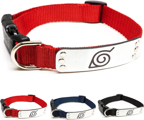 Vista 17 de Collar de perro Naruto para perros grandes, medianos, pequeños y XS: collar para perros de anime con licencia oficial de Naruto Shippuden Arena