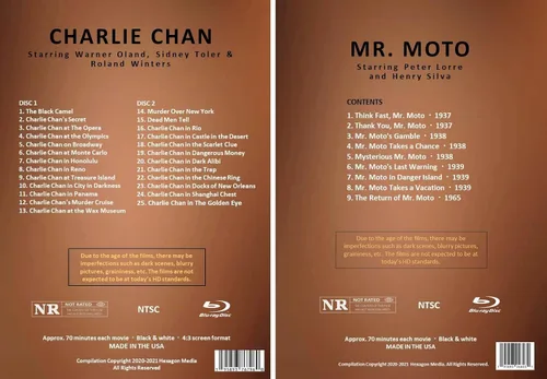 Vista 2 de Charlie Chan & Mr. Moto Combo Film Pack 3 Blu-ray Discs