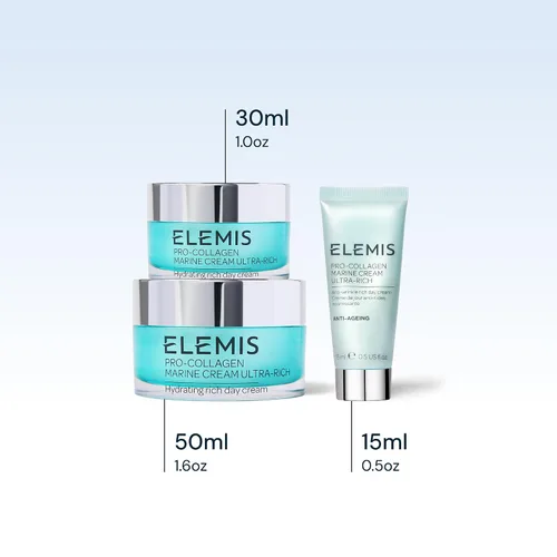 Vista 12 de ELEMIS Pro-Collagen Marine Cream Ultra Rich – Deeply Hydrating Anti-Wrinkle Cream for Dry Skin, Firms, Smooths and Nourishes Dry Skin