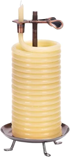Vista 11 de Candle by the Hour Recambio de vela de citronela de 80 horas, cera de abeja natural ecológica con mecha de algodón, amarillo