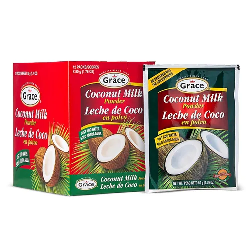 Vista 4 de Polvo de leche de coco seca de Grace. Sin conservantes. Solo debes añadir agua.