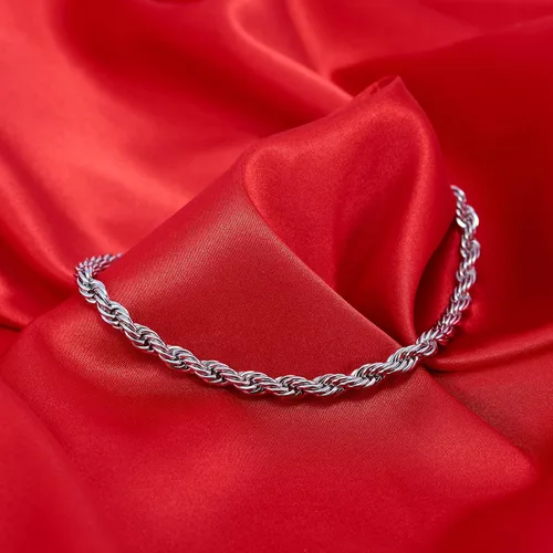 Vista 8 de LIFETIME JEWELRY Collar de cadena de cuerda de 0.236in para mujeres y hombres, chapado en oro real de 24 quilates, Chapado en oro, No es una piedra