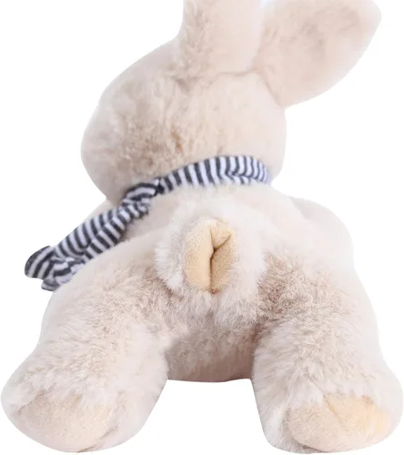 Vista 3 de Dilly Dudu - Conejo de peluche beige, adorable regalo, de 6 pulgadas