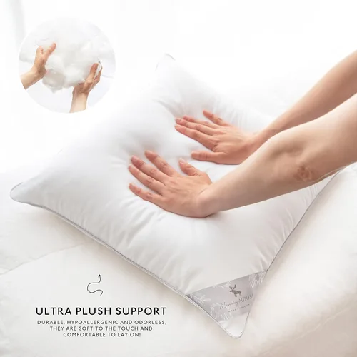 Vista 5 de MONDAY MOOSE Fundas de almohada decorativas sólidas de 18 x 18 pulgadas y rellenos de almohada de 18 x 18 pulgadas, mezcla y combina
