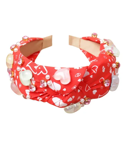 Vista 28 de YARN & INK Cintas para el cabello de mujer con perlas barrocas de terciopelo y lazo de strass, estilo retro vintage hecho a mano, elegante accesorio