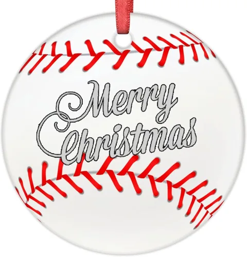 Vista 19 de Adornos de pelota de tenis para árboles de Navidad, adornos deportivos de Navidad personalizados 2022, adornos colgantes conmemorativos de Navidad