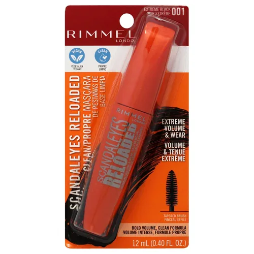 Vista 6 de Rimmel volumen largo, máscara impermeable, negro, 2 unidades 001 Impermeable Negro