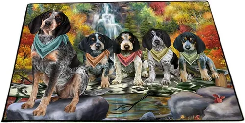 Vista 28 de Doggie of the Day Bluetick Coonhound - Tapete para perros - Día de la Independencia del 4 de julio - El mejor tapete para perro - Decoración