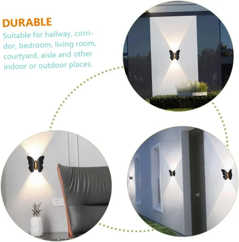 Vista 2 de Angoily Aplique de pared impermeable llevó el aluminio ligero 6w 3000k para las escaleras del pasillo de la yarda