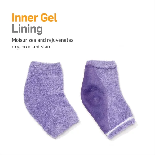 Vista 6 de NatraCure Mangas y Guantes de Gel Hidratante para Talón y Manos - Lavanda (para Piel Seca, Manos, Pies y Cutículas)