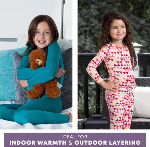 Vista 4 de Ropa interior térmica Rocky para niños, niñas, calzoncillos largos térmicos, capa base para climas fríos/esquí