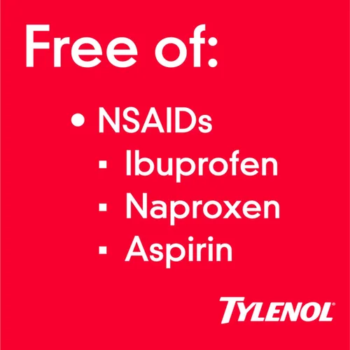 Vista 10 de Tylenol Geles líquidos extra fuertes, alivio del dolor rápido, fuerte, reductor de fiebre para adultos con 500 mg de acetaminofeno, cápsulas de gel
