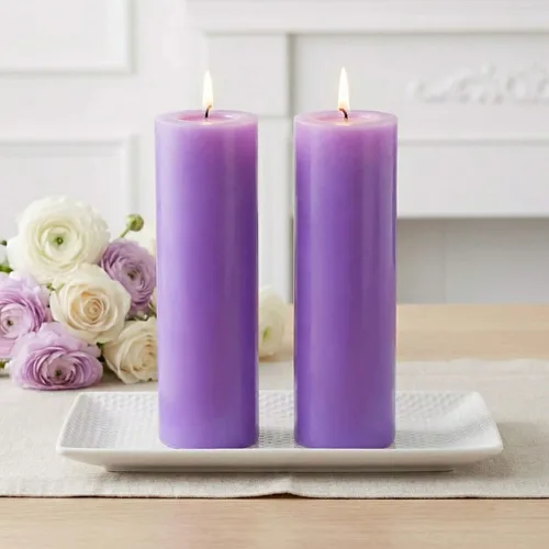Vista 9 de Richland® Juego de 20 velas de pilar de 2 x 3 pulgadas, color marfil sin perfume