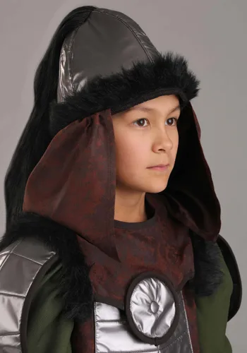Vista 5 de Disfraz de Genghis Khan para Niños Multicolor