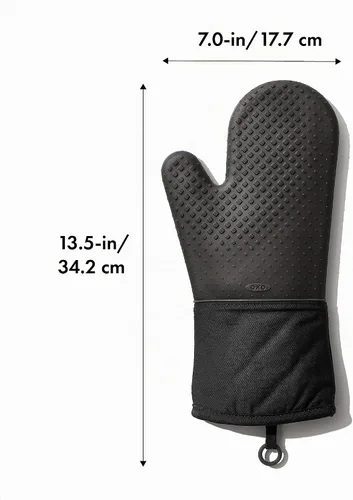 Vista 2 de OXO Good Grips - Manopla de horno de silicona, color negro