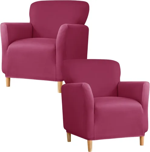 Vista 64 de Fundas de jacquard para sillón de banquete, fundas suaves para sillón de 1 pieza, fundas elásticas para silla de sala de estar, antideslizantes