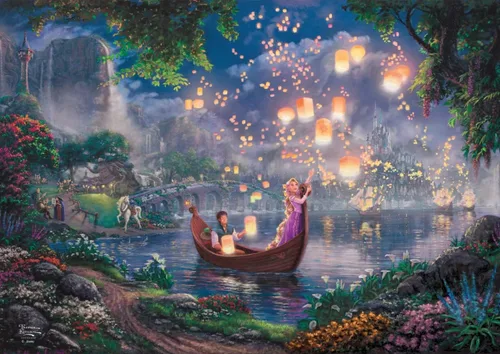 Vista 22 de MIGHTYPRINT Disney – La Bella Durmiente – Princesa Aurora y el Príncipe Felipe – Arte de pared duradero de 24 x 17 pulgadas – No hecho de papel