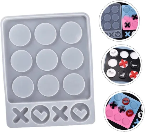 Vista 6 de Game Night Essential: molde manual de silicona blanco seguro para niños y niñas