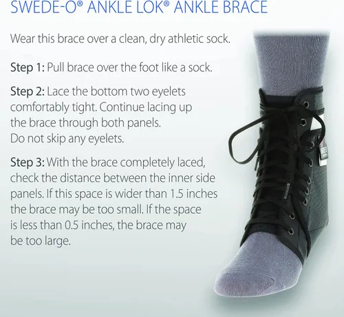 Vista 7 de Swede-O Ankle Lok tobillera, XS